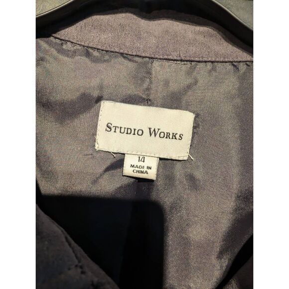 Studio works soft button-down jacket/Blazer 14 - Picture 3 of 4